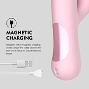 WINYI Manufacturer Wholesale 2024 new rabbit Vibrator hot selling sex toy wholesale Silicone Tongue licking 2in1 vibrator for women